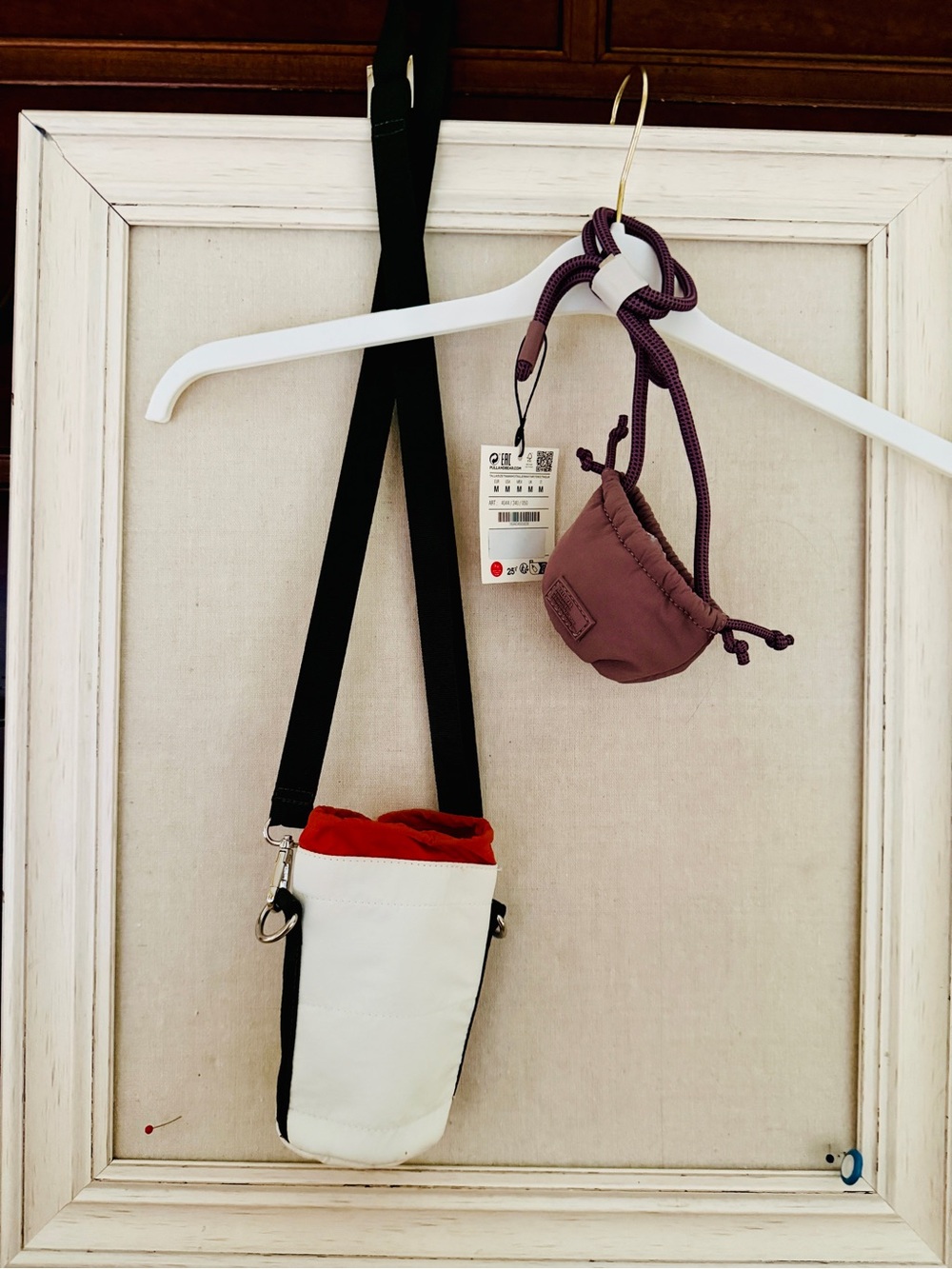Pull & Bear micropouch w Zara water bottle pouch NWT